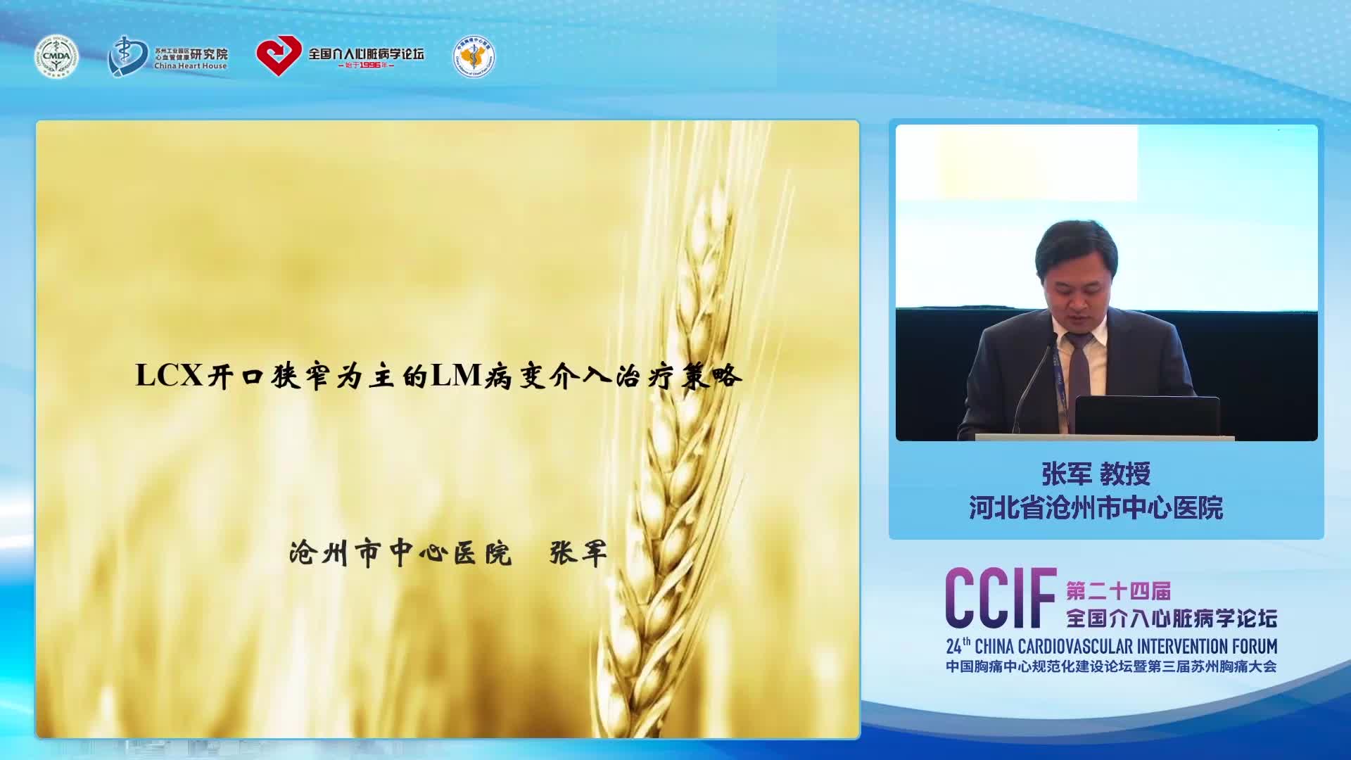 张军-LCX开口病变为主的LM病变介入治疗策略