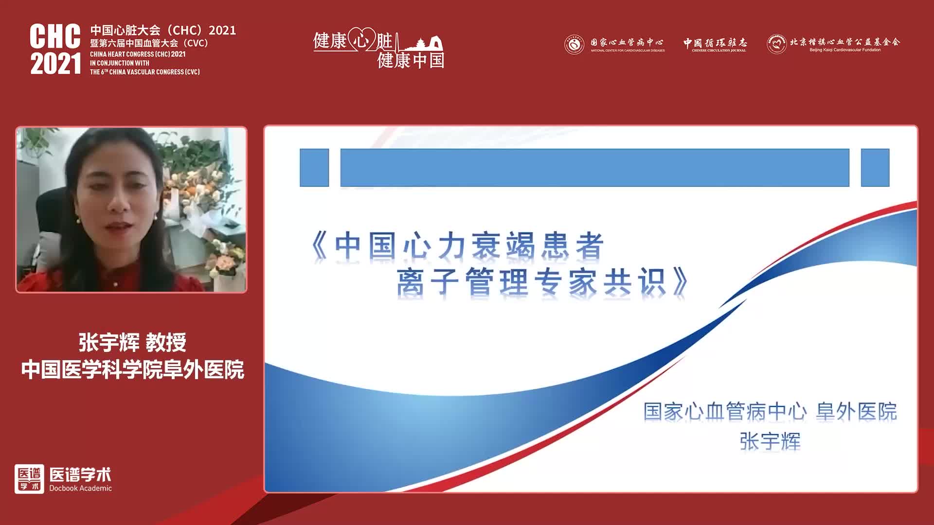 张宇辉教授：《中国心力衰竭患者离子管理专家共识》解读