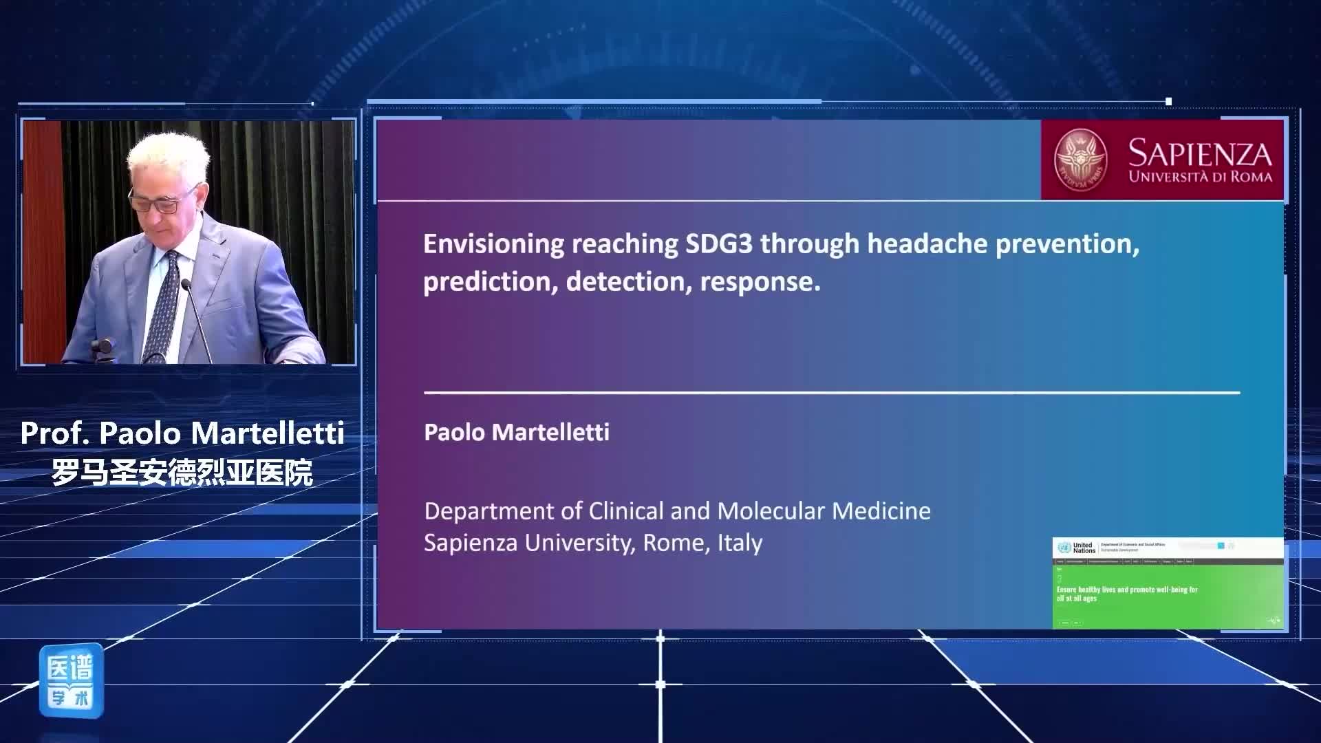 Paolo Martelletti-Envisioning reaching SDG3 through headache prevention, prediction, detection, response